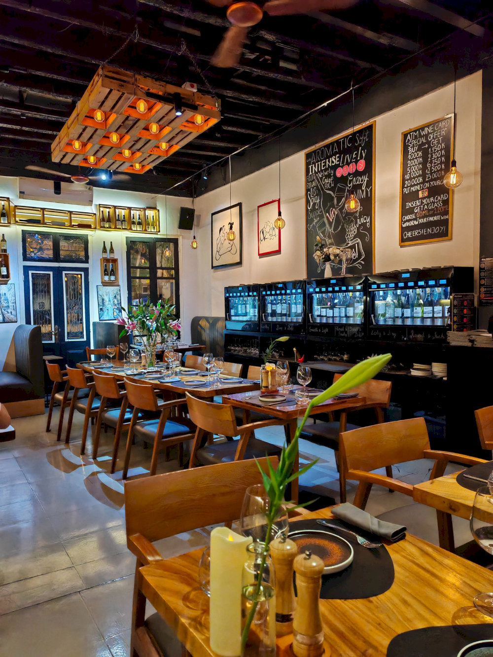 Colette French Bistro & Wine Bar offers a warm and modern atmosphere with a contemporary French style